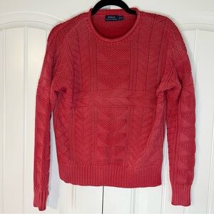 Polo by Ralph Lauren Vibrant Red Crew Neck Sweater